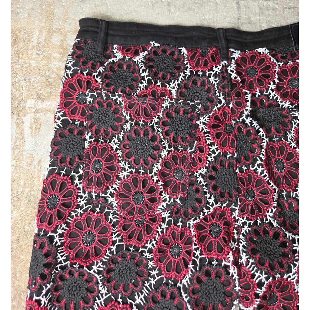 Valabasas "HONEYCOMB" Stacked flare jeans midnight mahogany size 40 - Picture 5 of 9